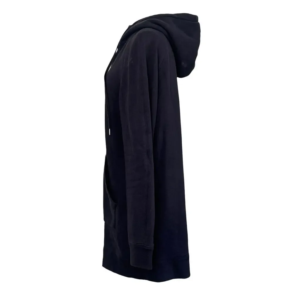 HELMUT LANG Relaxed Full Zip Hoodie Sweatshirt Black Oversized Cozy Men’s Size L - Picture 9 of 10
